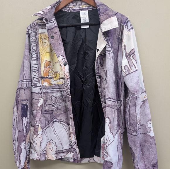 Disney The Aristocats Nylon Windbreaker Jacket Small - Picture 3 of 15